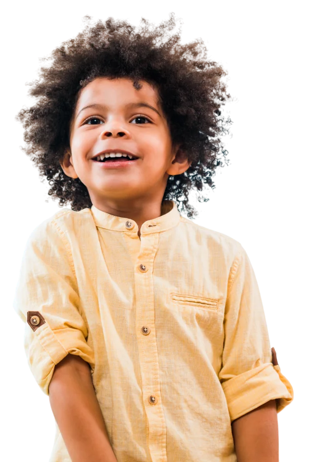 A smiling child at Creative Minds Montessori